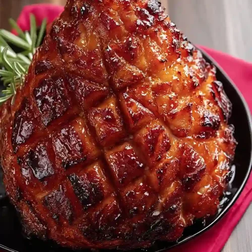 orange marmalade glazed ham