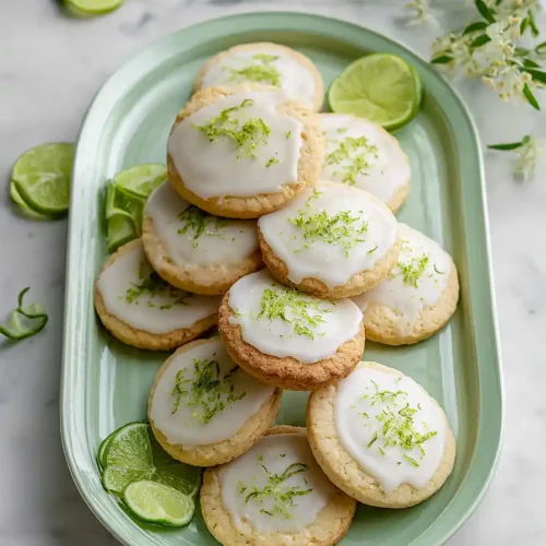 lime shortbread cookies