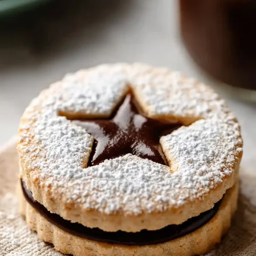 hazelnut linzer cookies