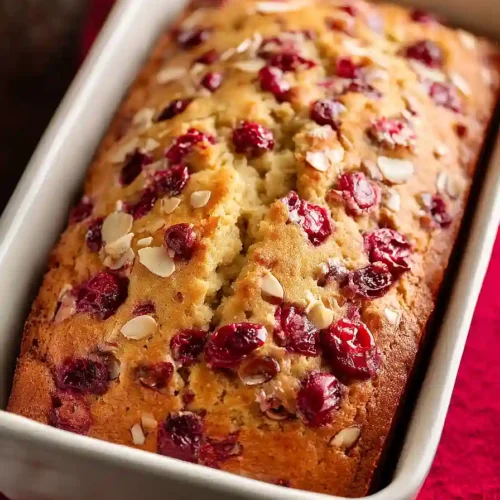 cranberry orange almond quick bread