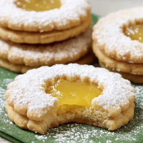 pineapple linzer cookies