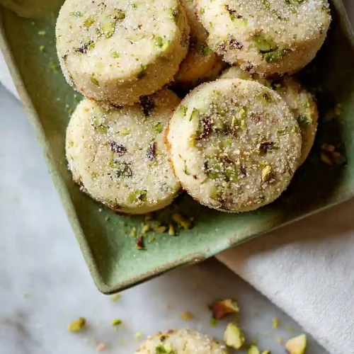 pistachio shortbread cookies