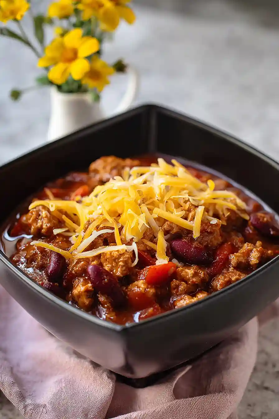 high protein turkey chili