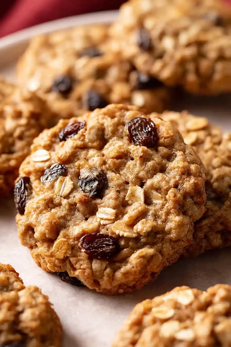 vegan oatmeal raisin cookies