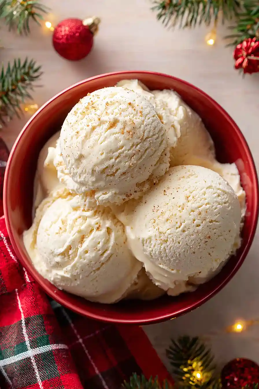 Eggnog ice cream