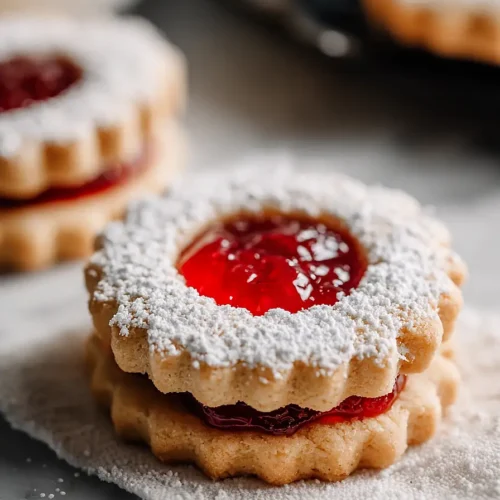 guava linzer cookies