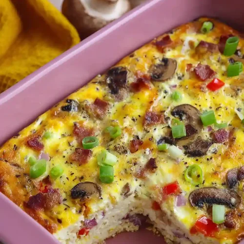 cottage cheese and veggie egg casserole