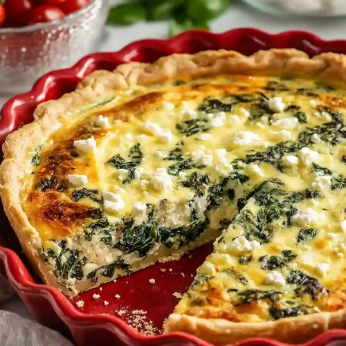 spinach and feta quiche