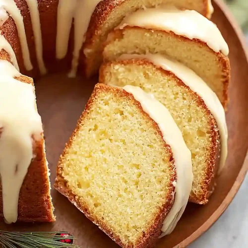 Eggnog pound cake