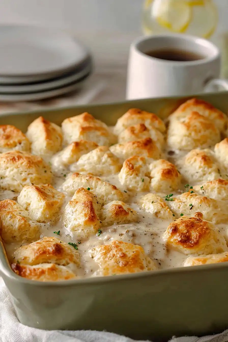 biscuits and gravy casserole (no eggs)