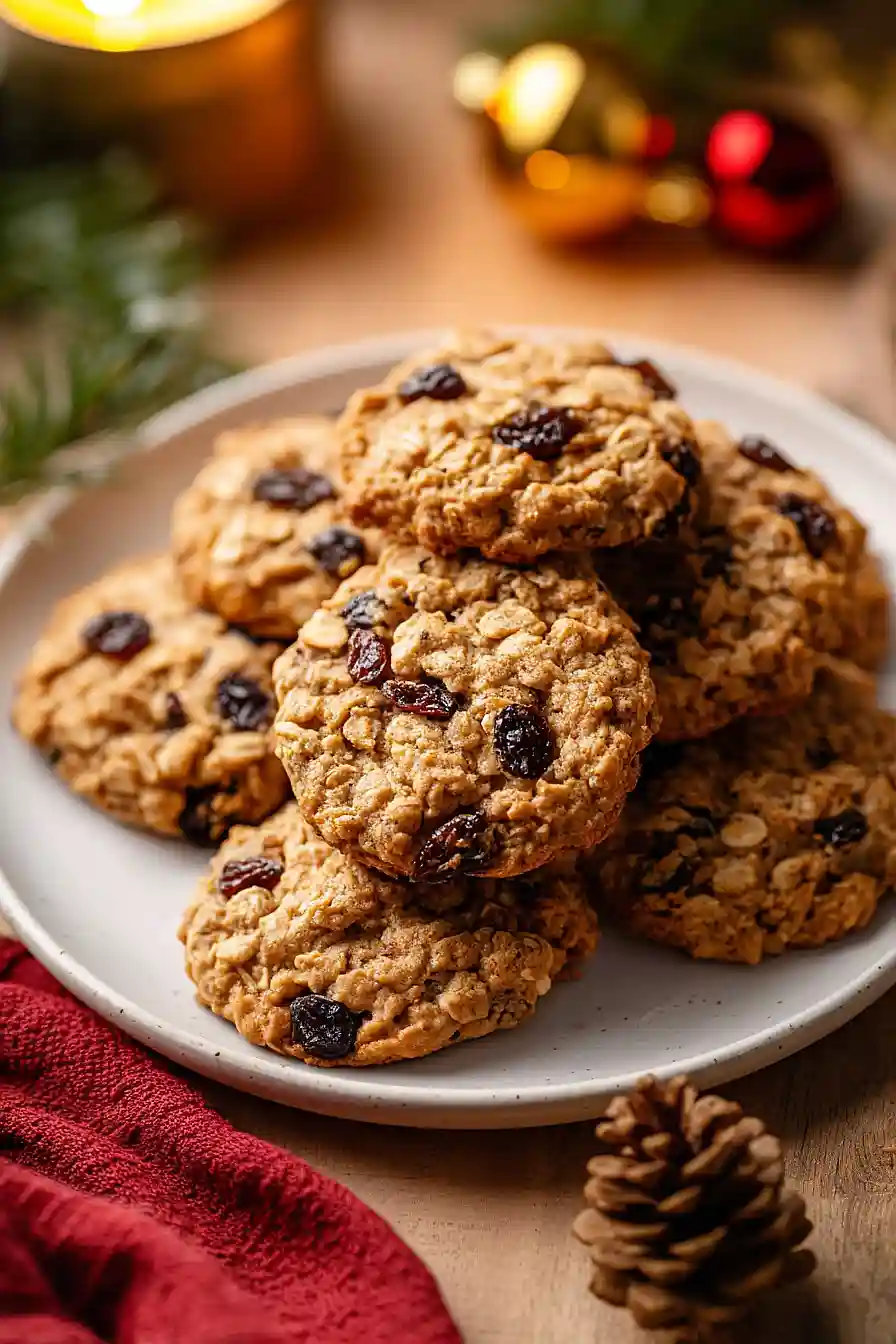 vegan oatmeal raisin cookies