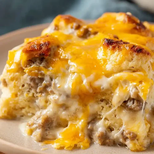 biscuits and gravy casserole