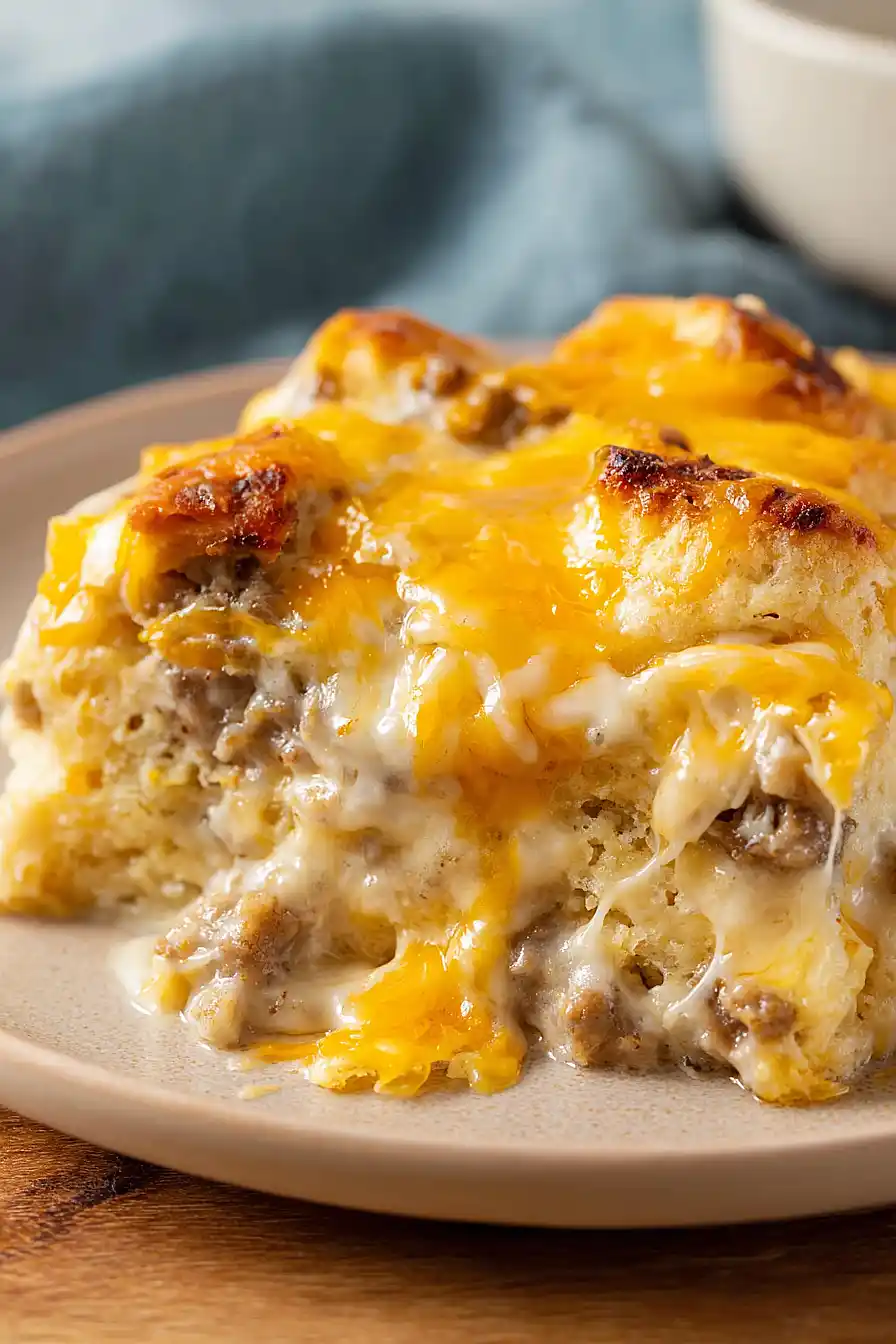 biscuits and gravy casserole