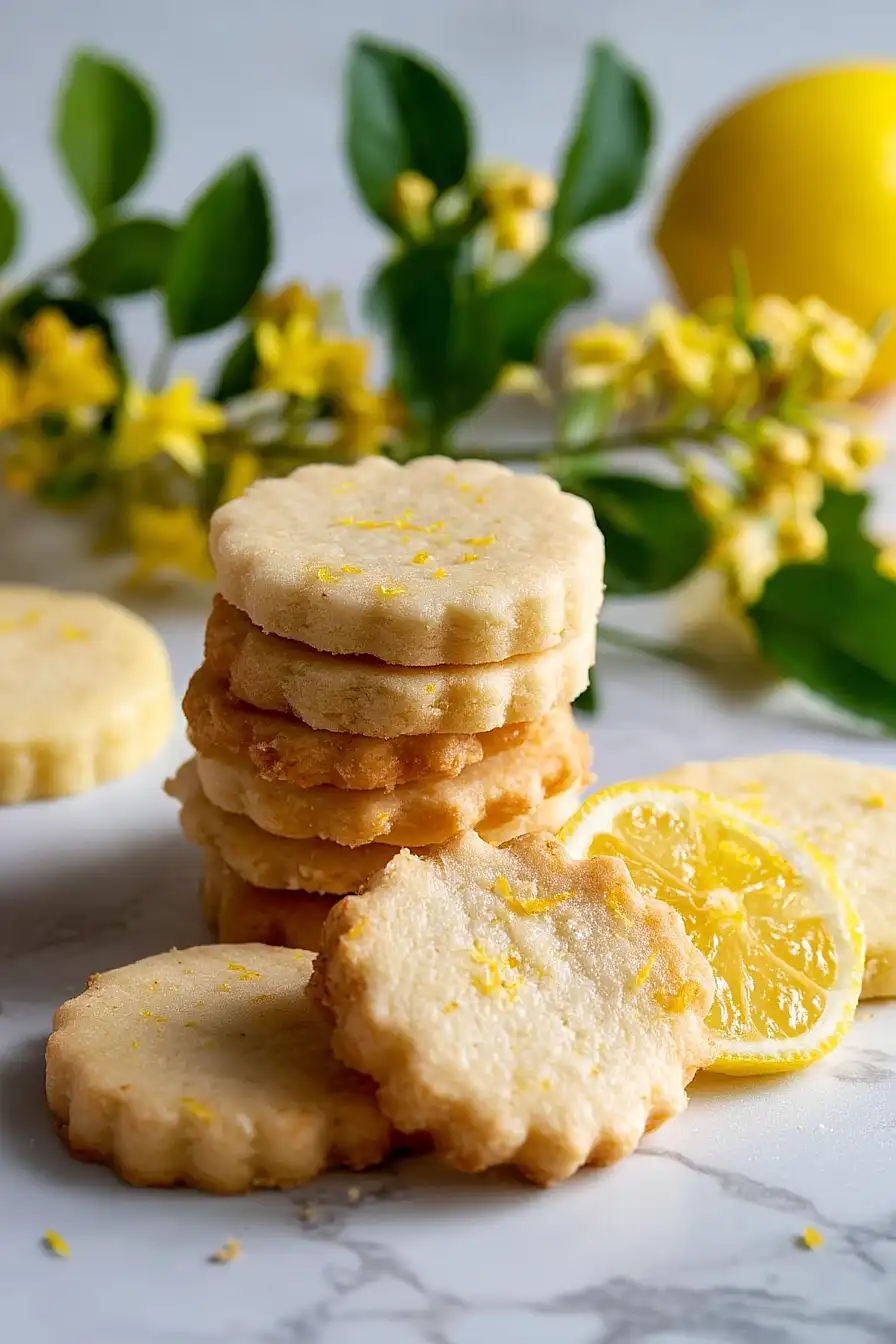 lemon shortbread cookies
