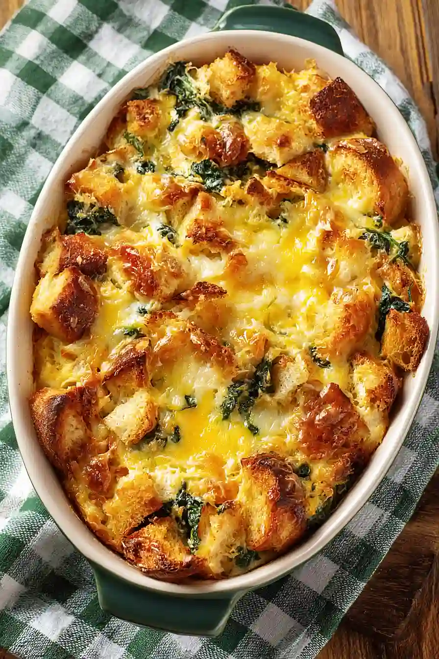 ham and cheese strata