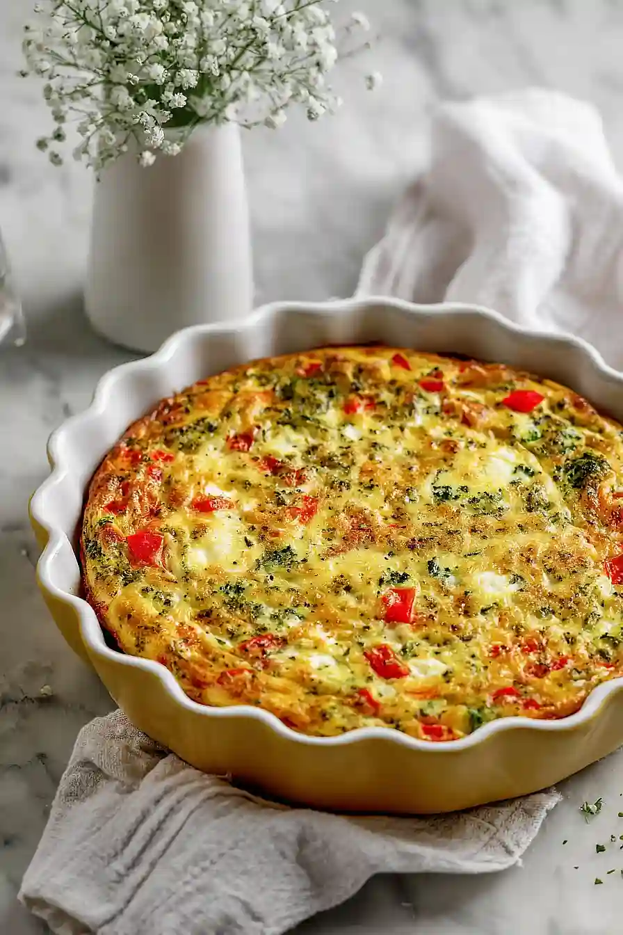 crustless veggie quiche