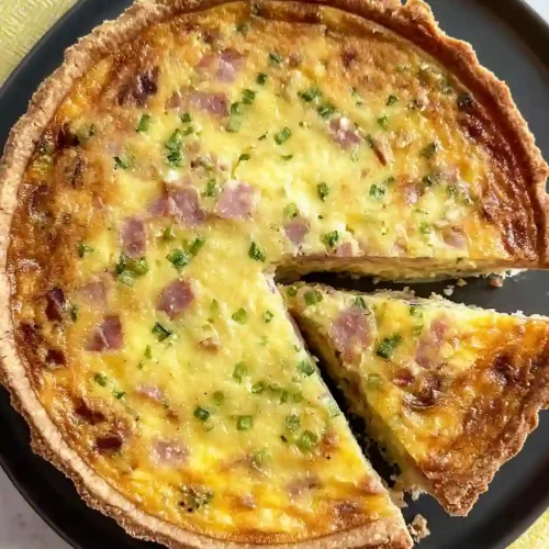 ham and cheese quiche with frozen crust