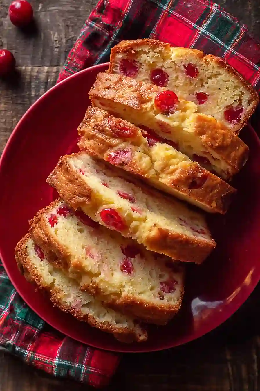 cherry eggnog bread