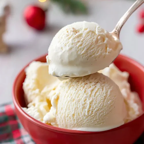 Eggnog ice cream