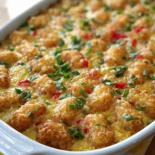 southwest tater tot breakfast casserole