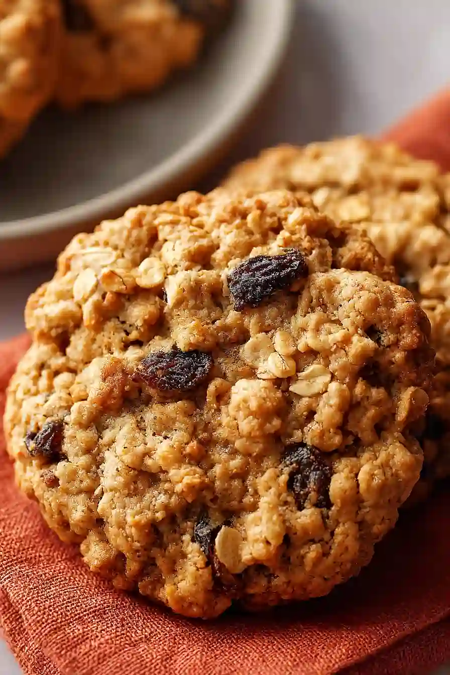 dairy free oatmeal raisin cookies
