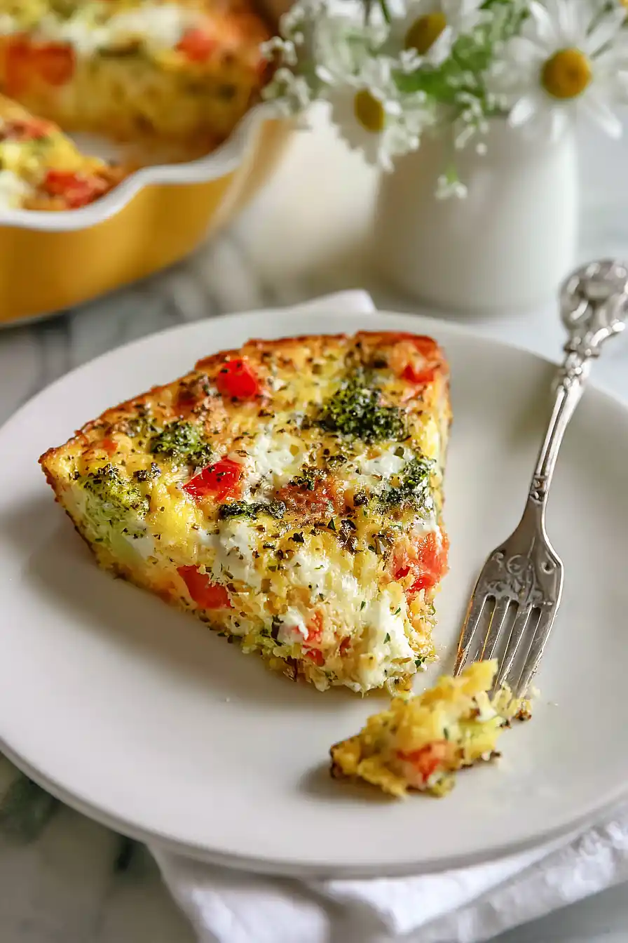 crustless veggie quiche