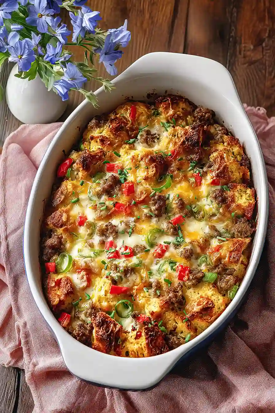 make ahead biscuit breakfast casserole