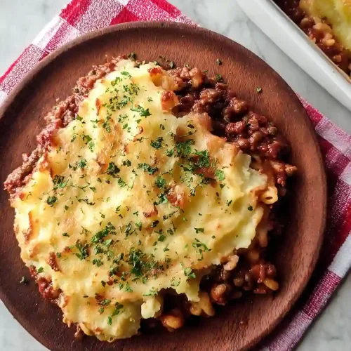 shepherd's pie with pasta