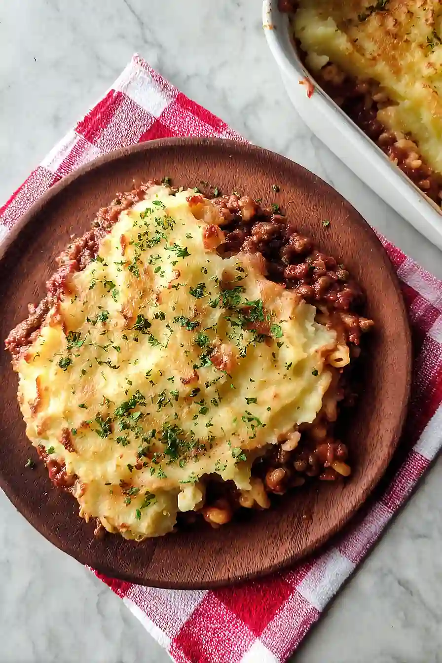 shepherd's pie with pasta