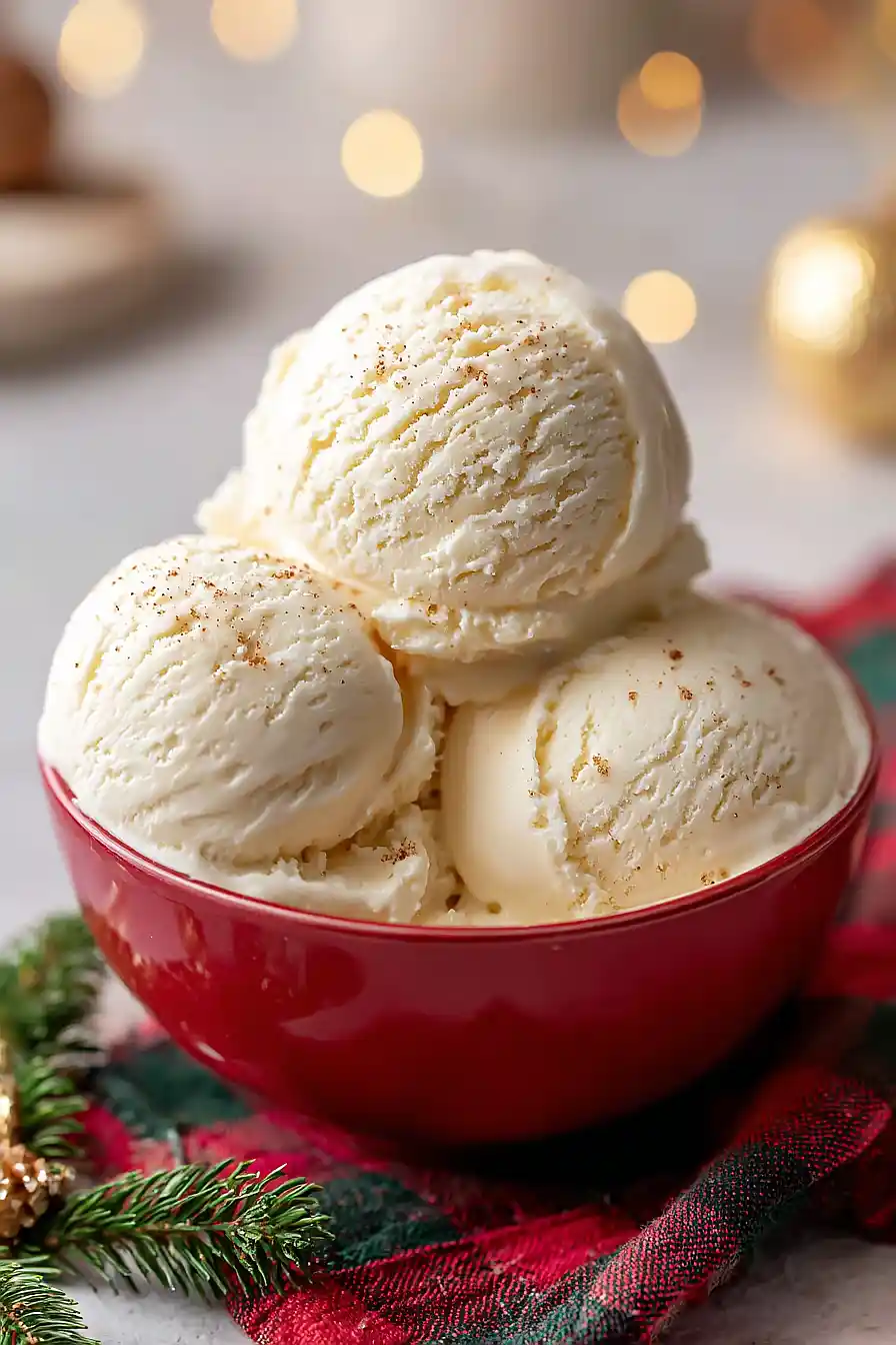 Eggnog ice cream