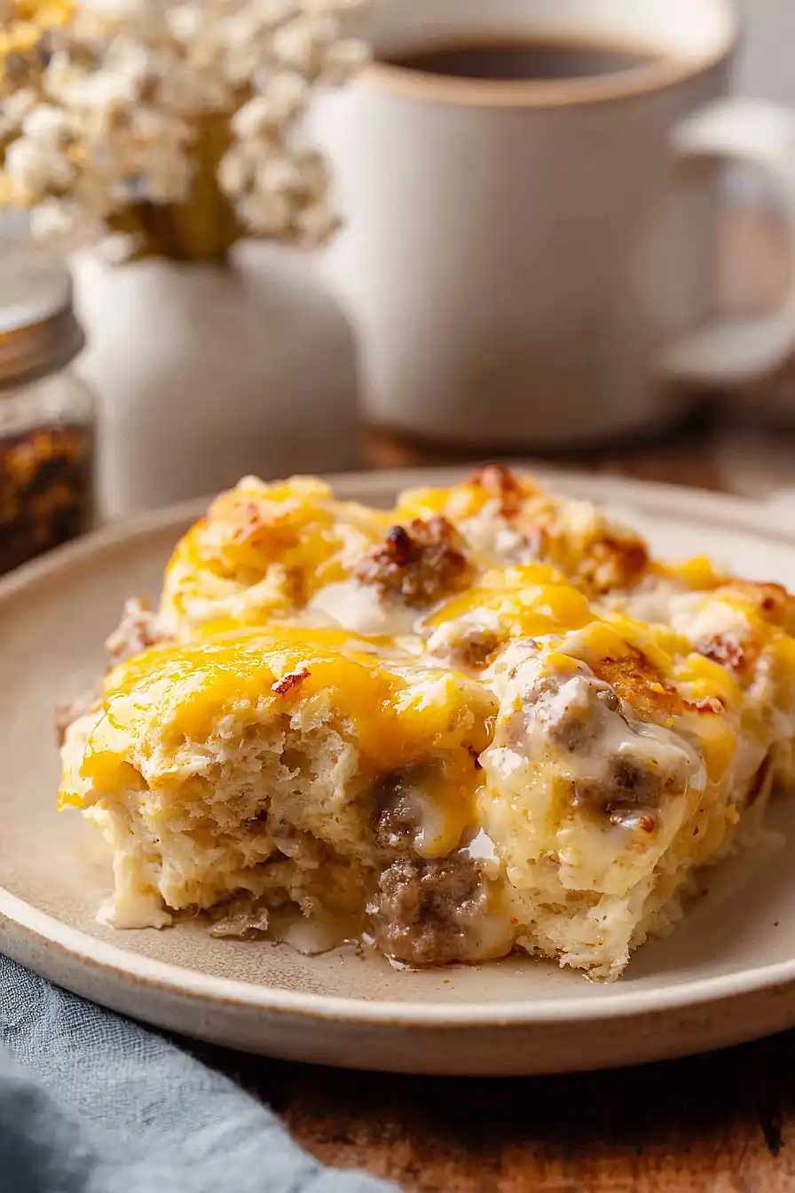 biscuits and gravy casserole