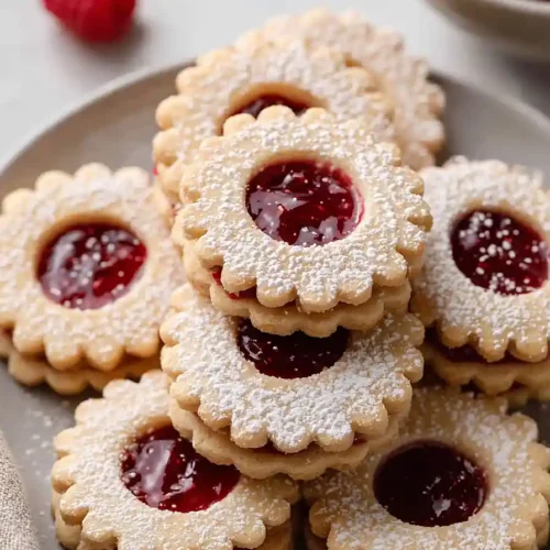 keto linzer cookies