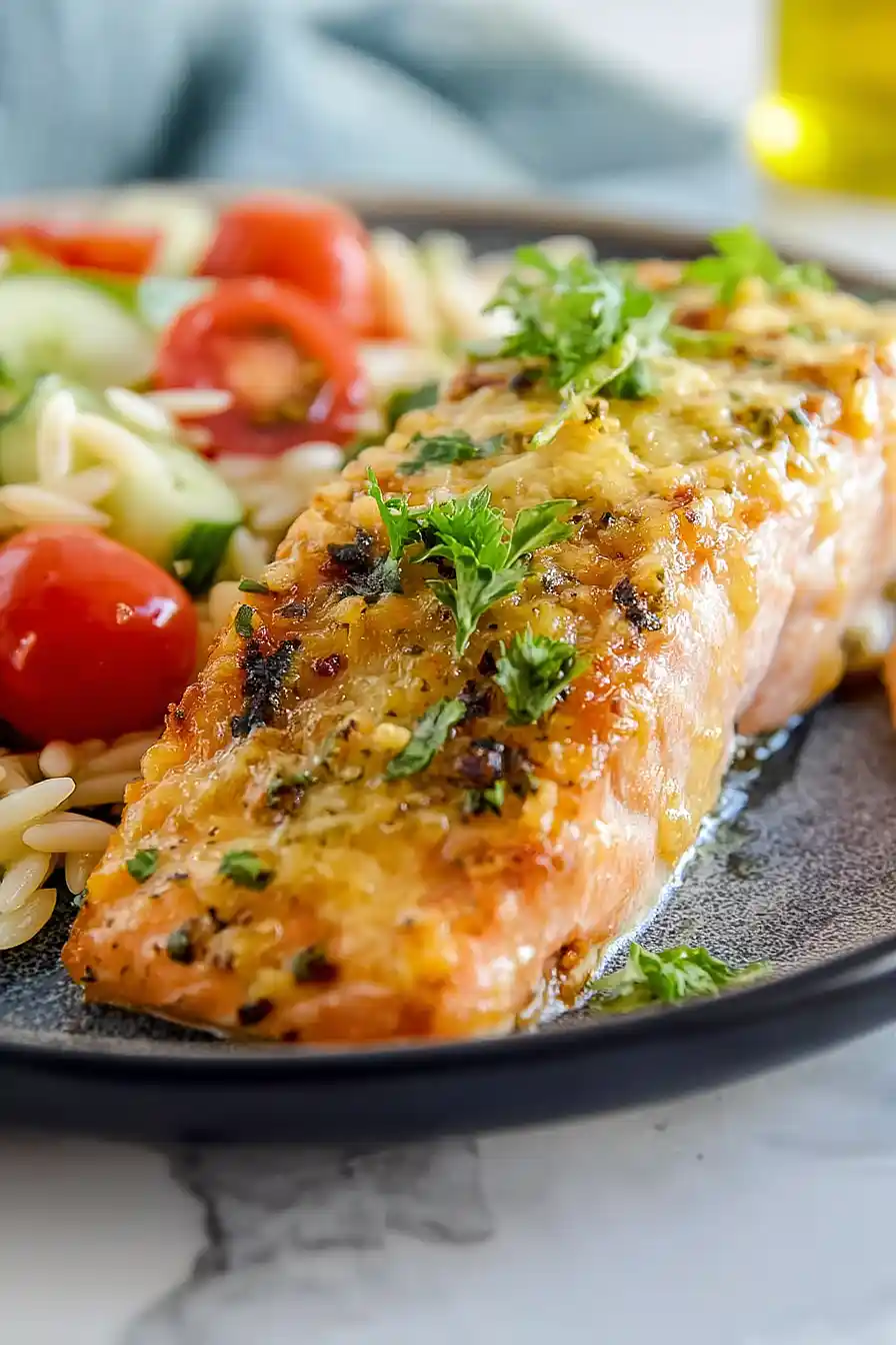 air fryer parmesan crusted salmon