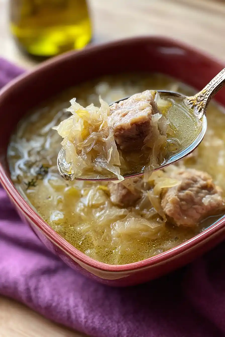 pork and sauerkraut soup