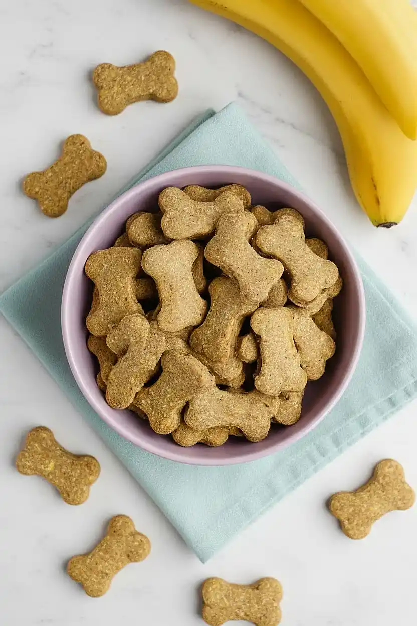 peanut butter banana dog treats
