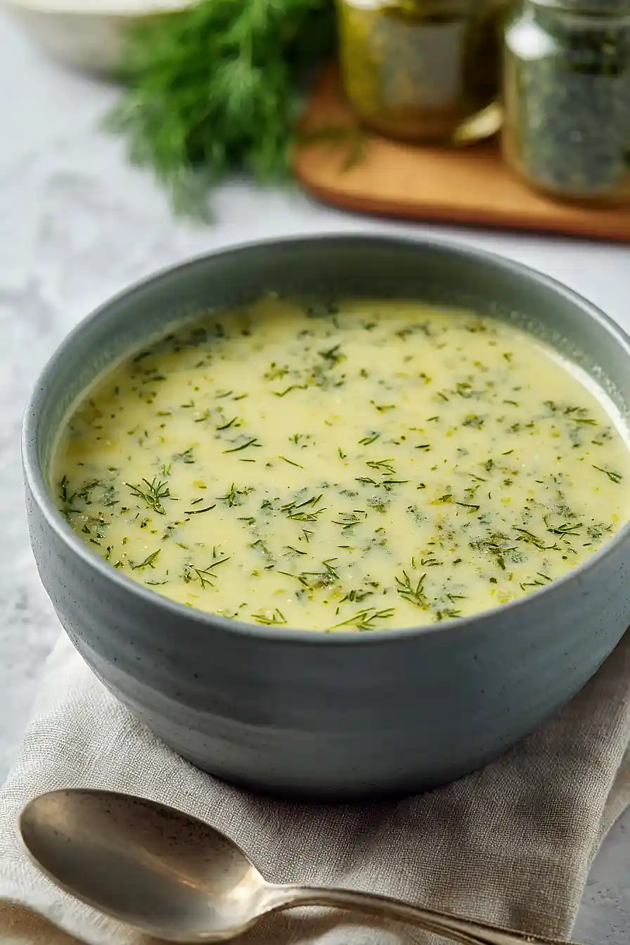 potato leek soup with dill