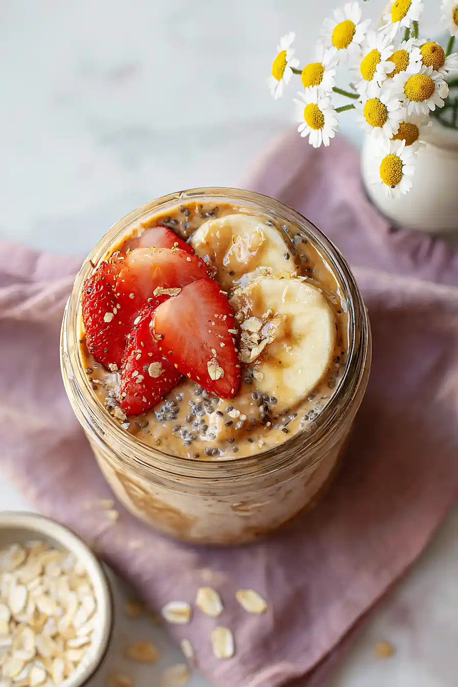 peanut butter overnight oats