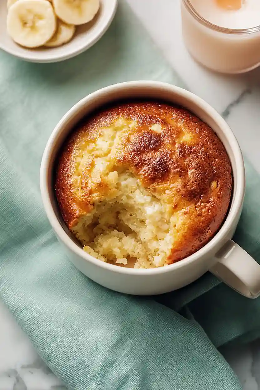 cottage cheese banana bread mug cake