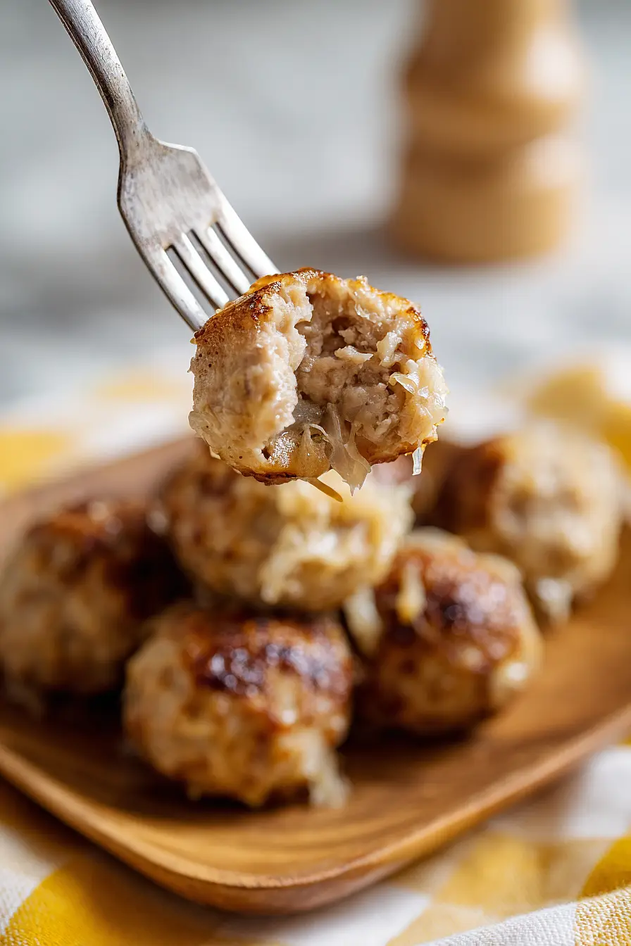 pork and sauerkraut balls