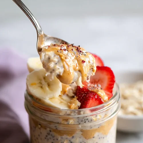 peanut butter overnight oats
