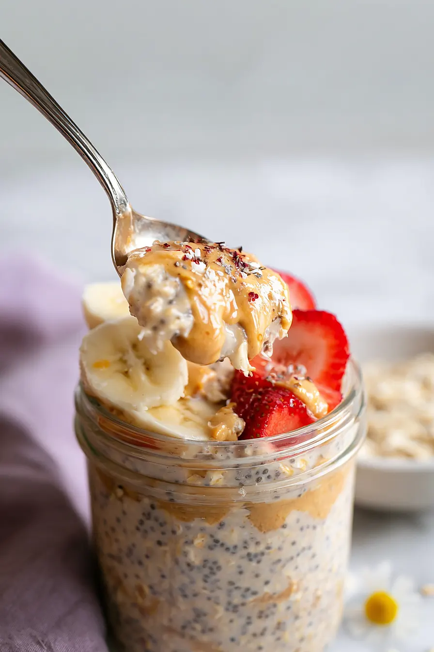 peanut butter overnight oats