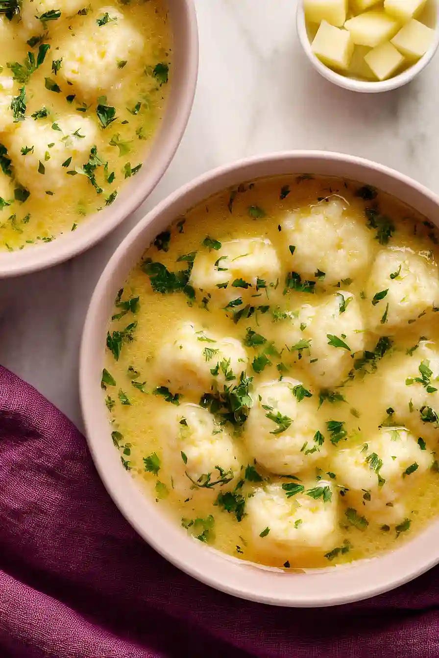 german potato soup with dumplings