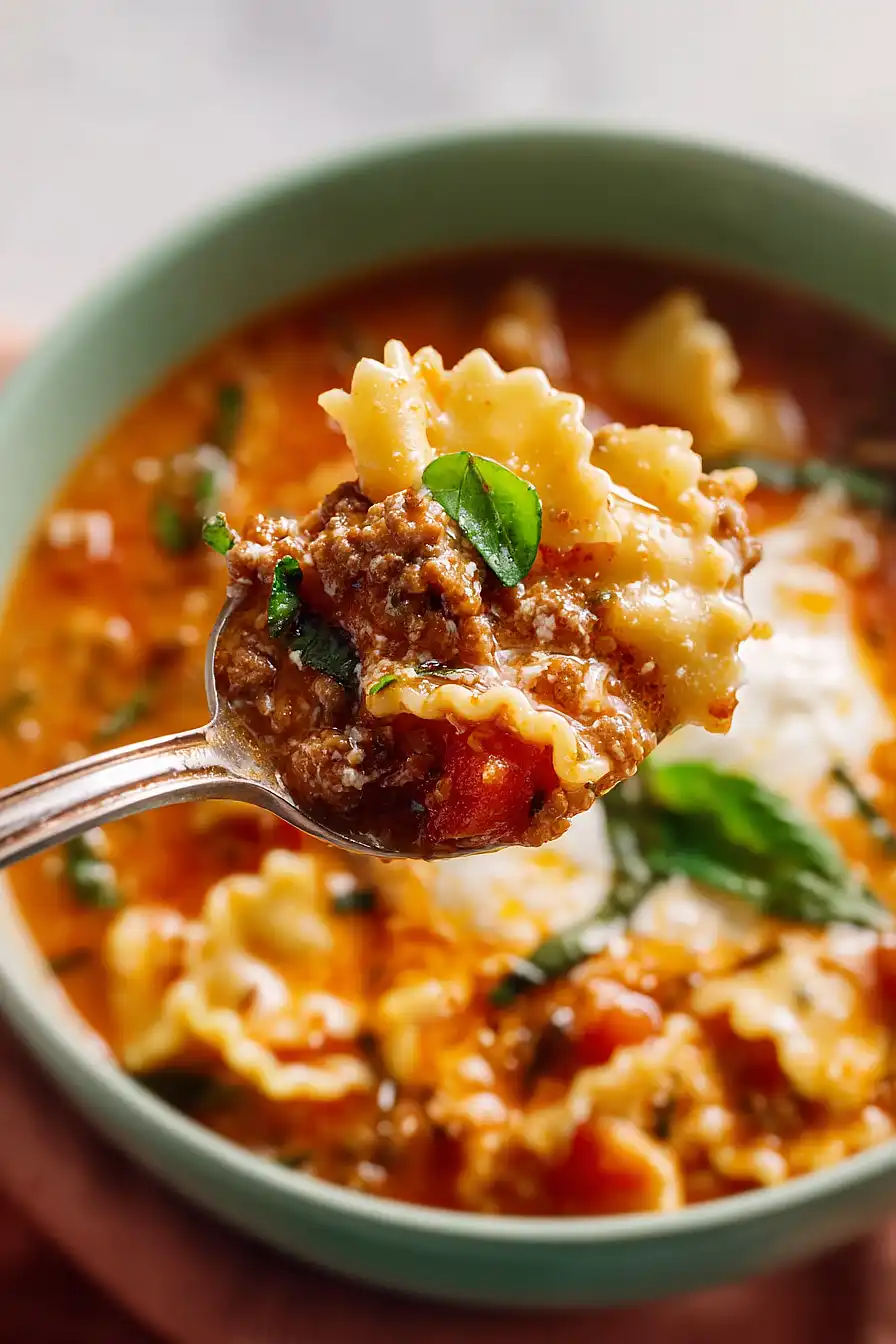 lasagna soup for two
