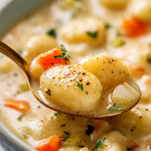 vegetarian potato gnocchi soup