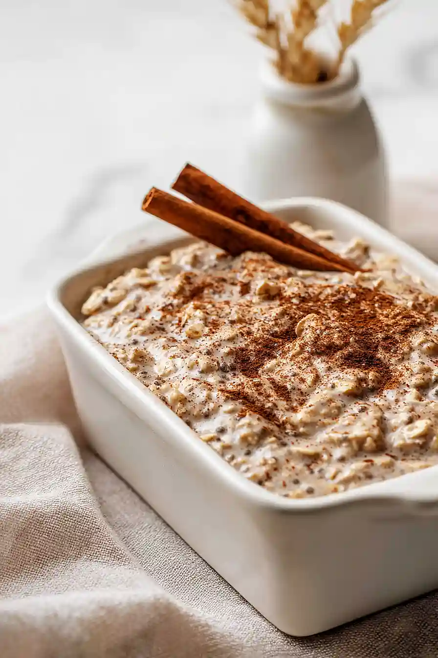cinnamon overnight oats without yogurt