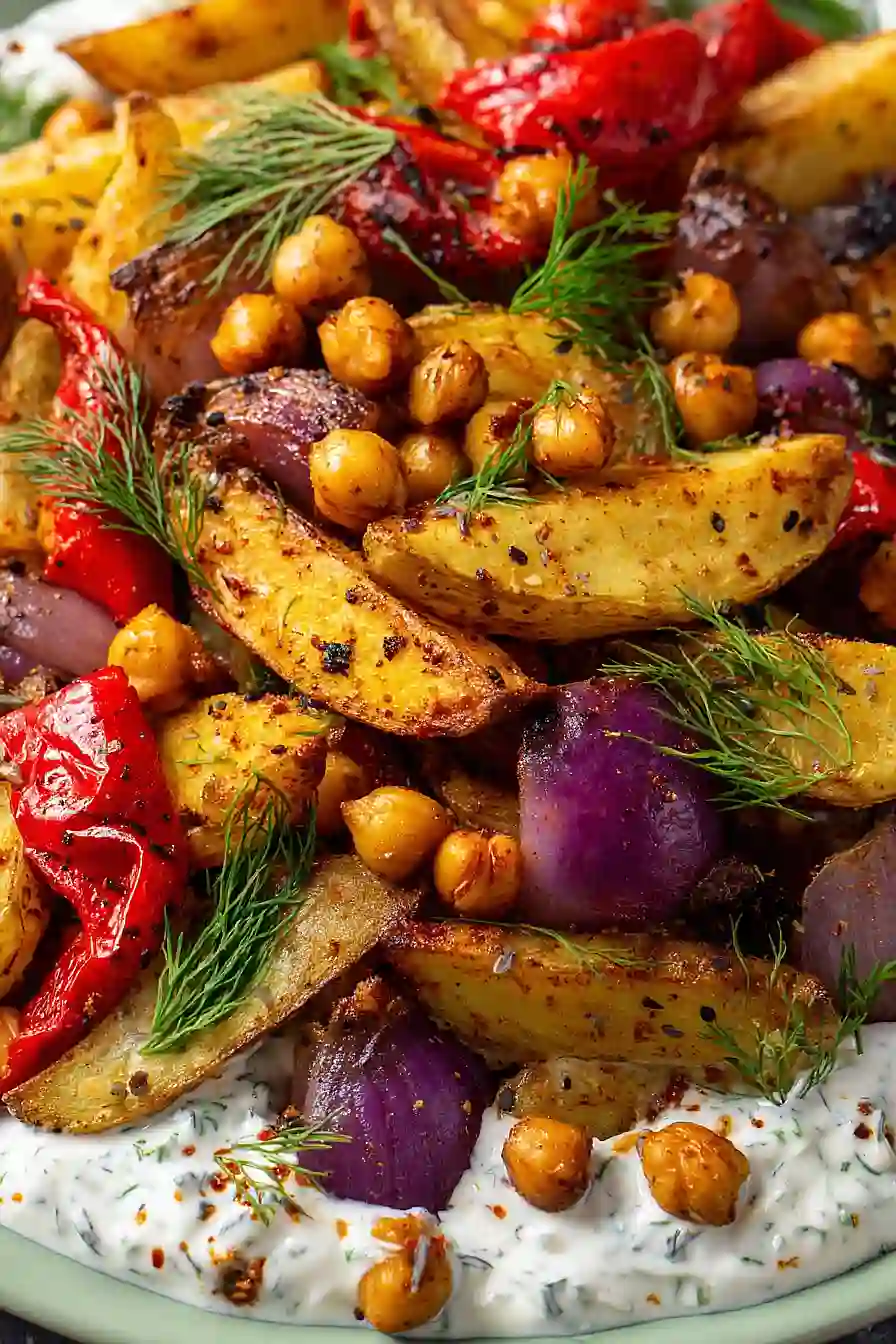 mediterranean roasted vegetables bowl