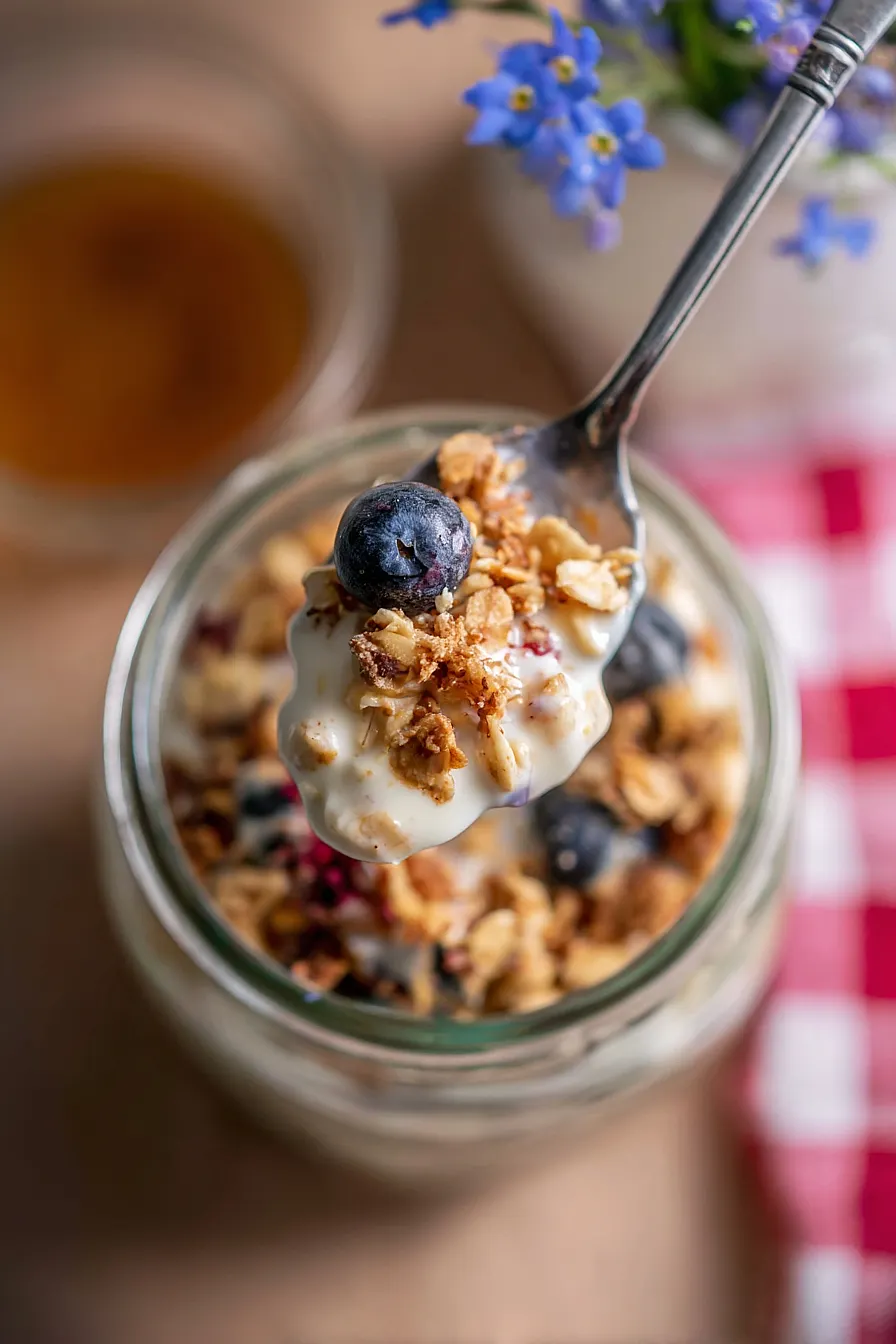 overnight oats with milk and honey