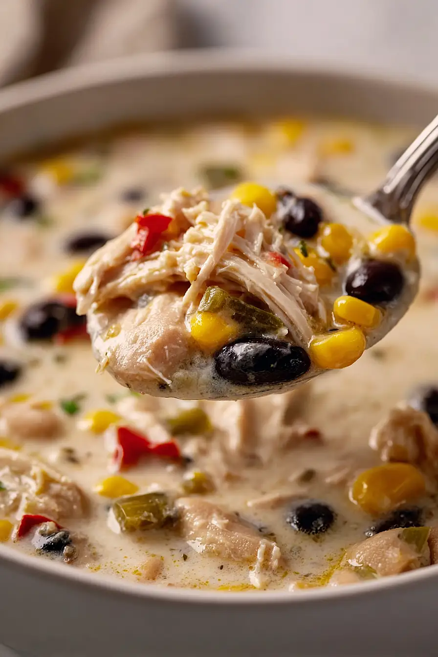white chicken chili with black beans
