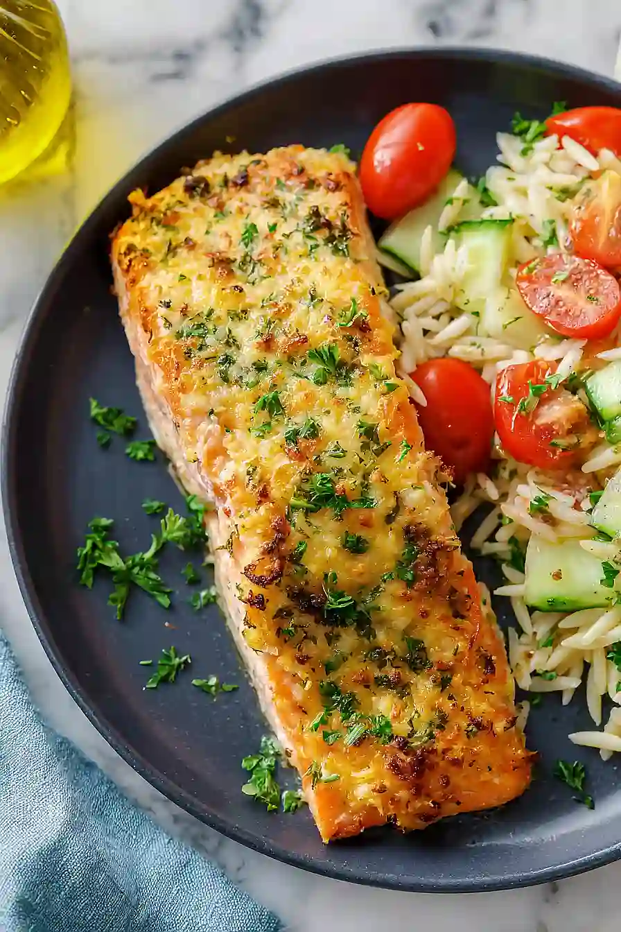 air fryer parmesan crusted salmon