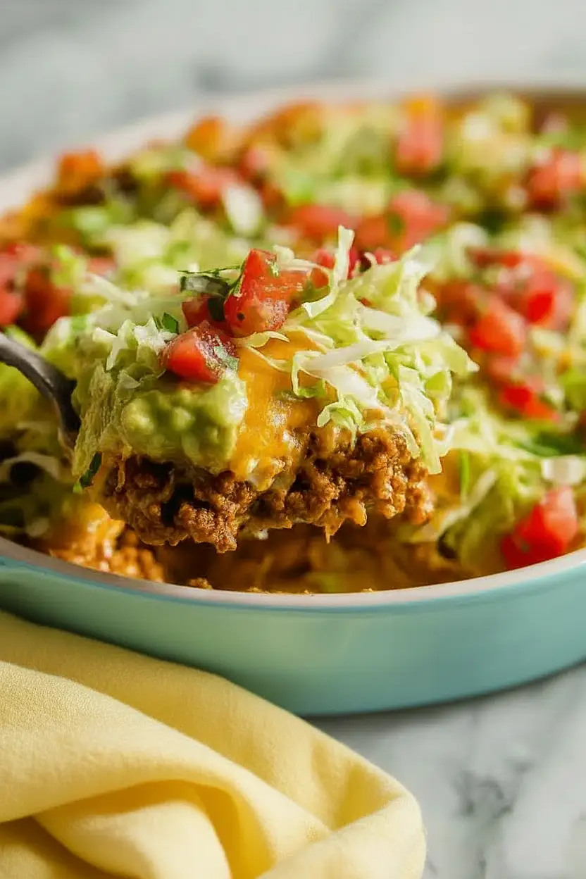 7 layer dip with ground turkey